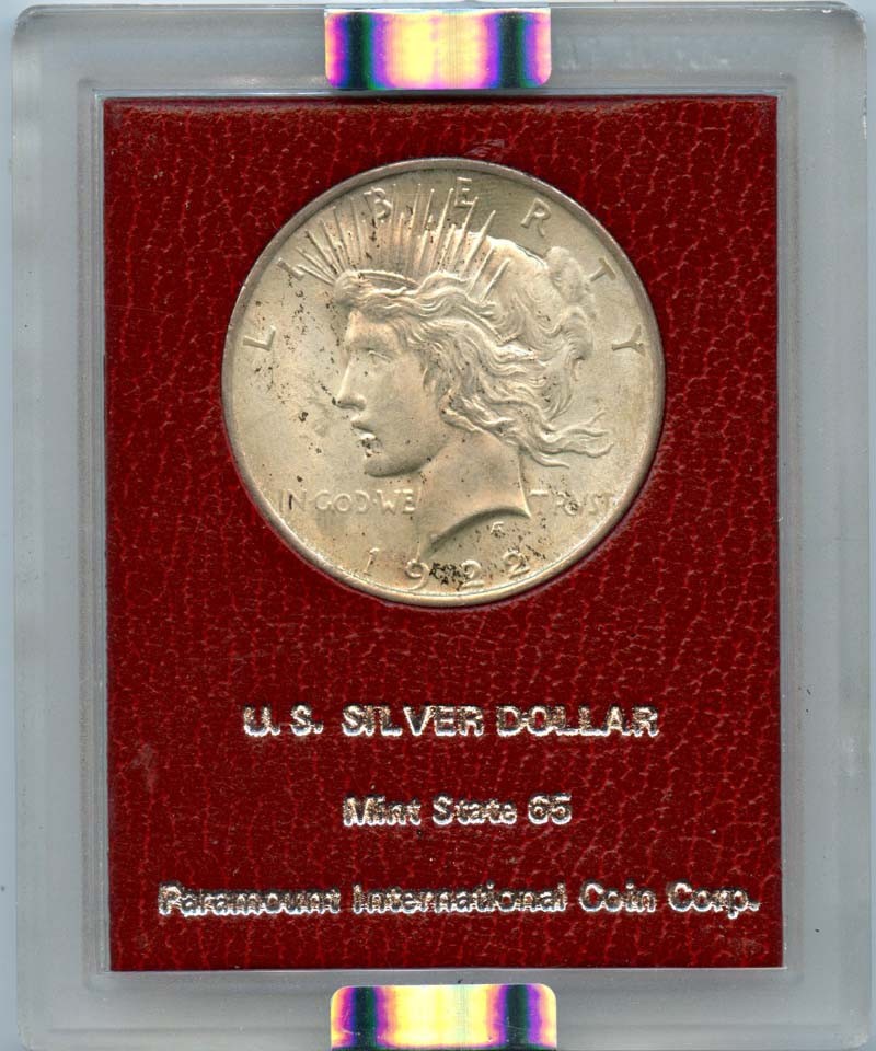 1922 Peace Dollar S$1 Paramount NGC MS64