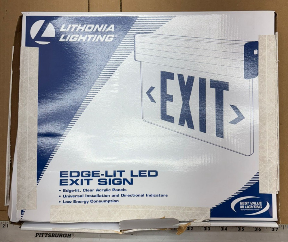 Lithonia Lighting EDG 1 R M6 Edge-lit Exit Sign