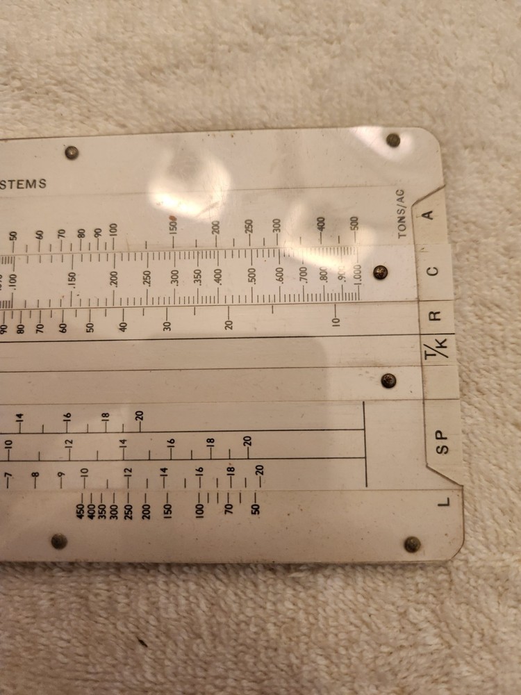 Vintage soil conservation system calculator "FARMING"