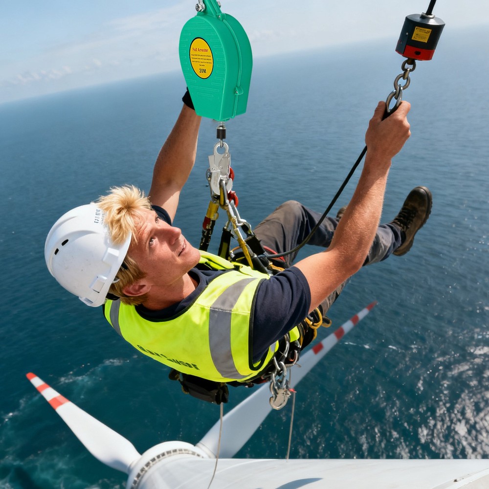 Self-Retractable Fall Arrester Fall Arrest Protector Fall Protection Gear 20m