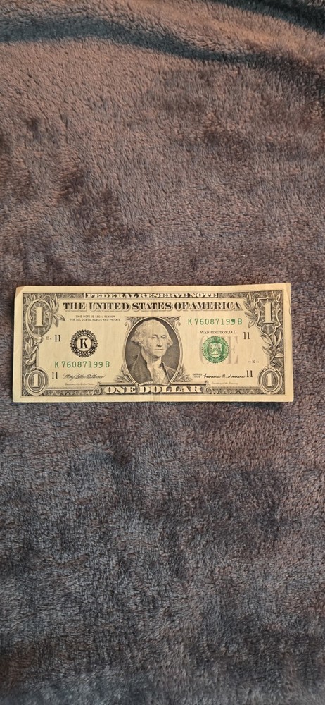 1999 Error Dollar Bill