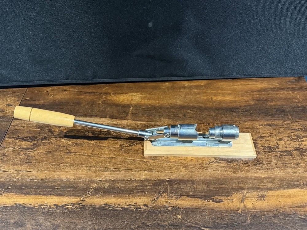 Pecan and Nut Cracker Tool Wood Base Adjustable