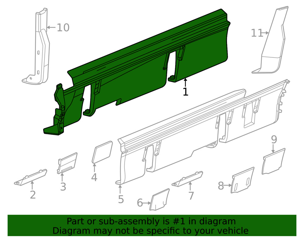 Genuine GM Front Molding 85685990