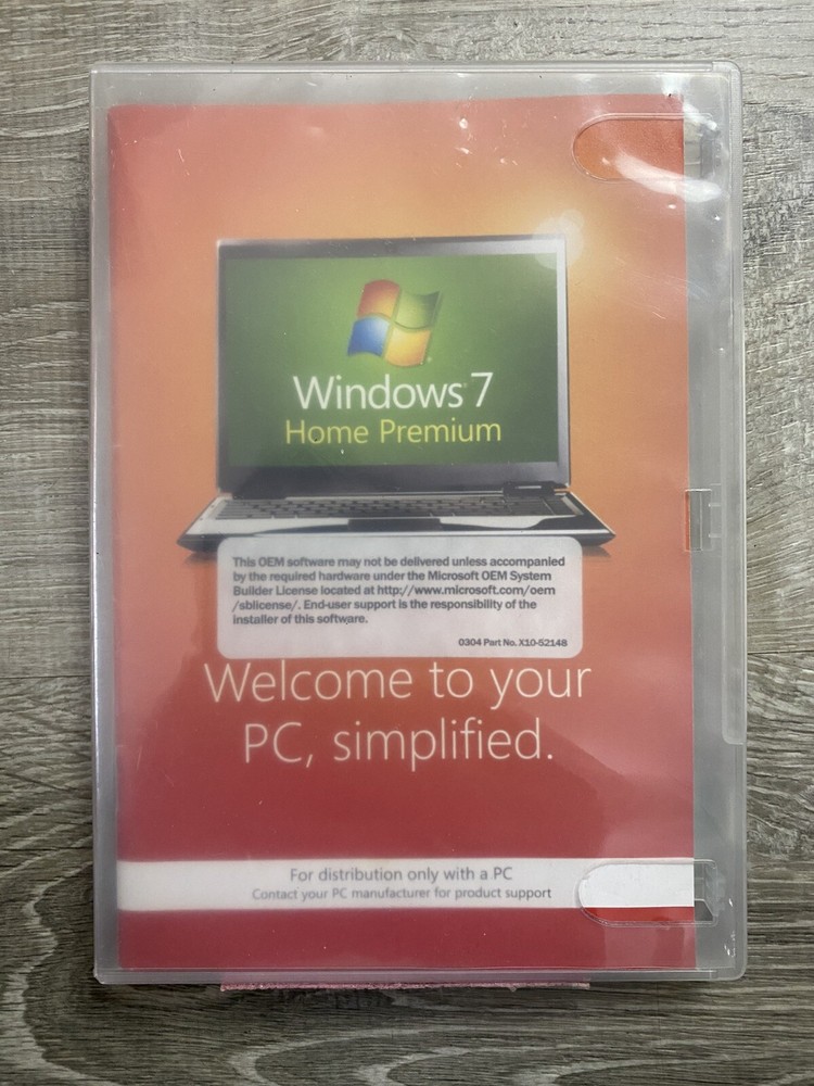 Microsoft Windows 7 Home Premium 32 Bit Full Version DVD No Product Key🔥