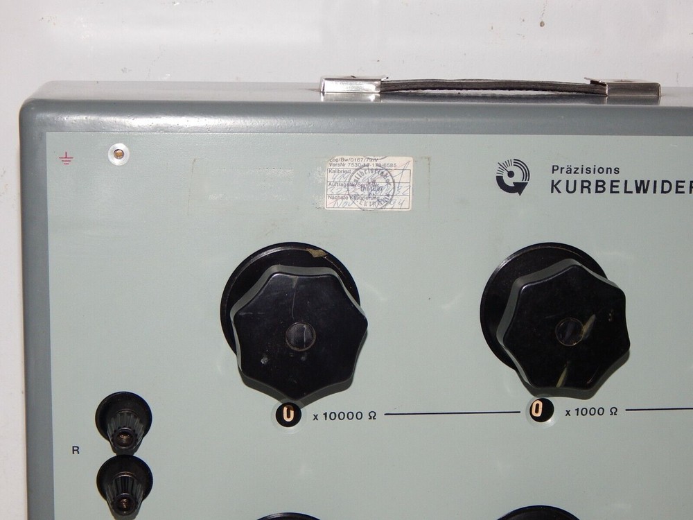 Measuring device precision crank resistance Type II VEB resistance box...