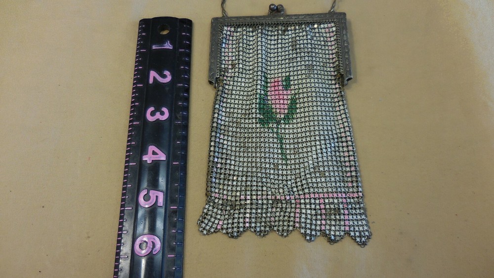 Vintage Mesh Beaded Purse