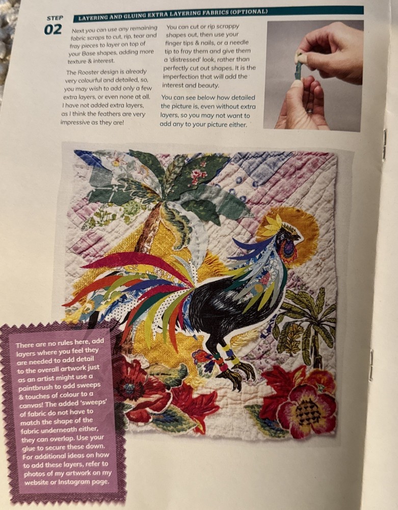 Wattle Loop Handmade Hand Stitching Unique Material Limited Ed Rooster Craft Kit