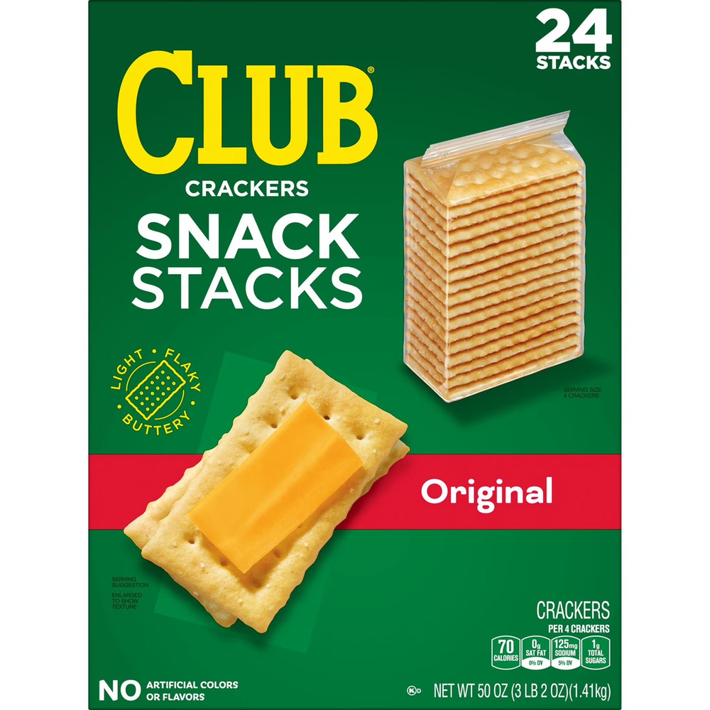Club Crackers, Snack Stacks, 2.08 oz., 24 pk.