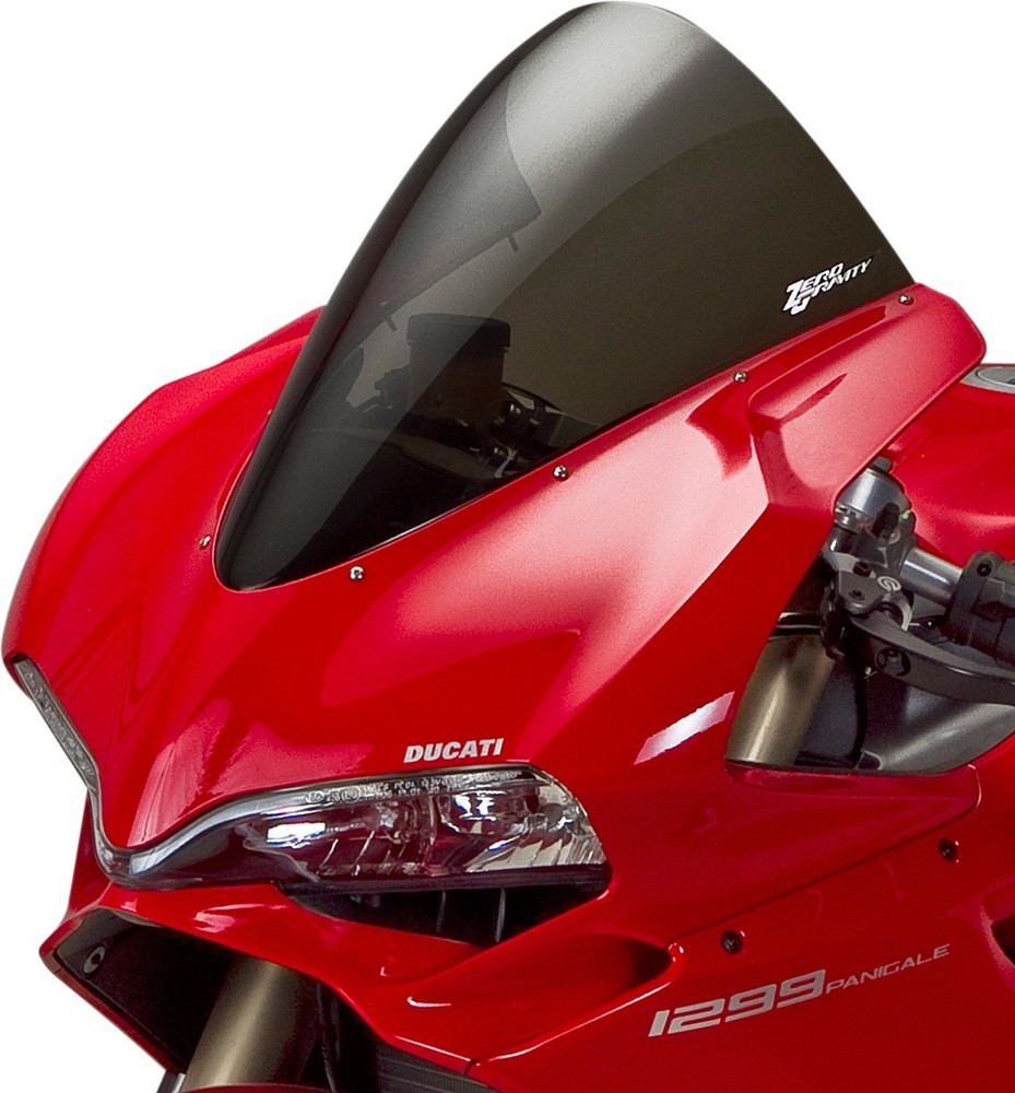 ZERO GRAVITY 24-739-02 Corsa Windscreen - Smoke - Panigale 1299