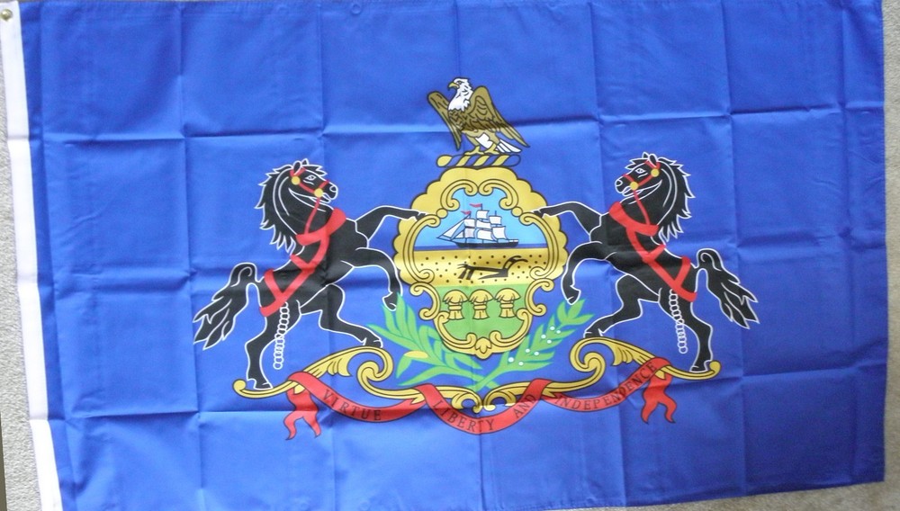 PENNSYLVANIA POLYESTER US STATE FLAG 3 x 5 FEET