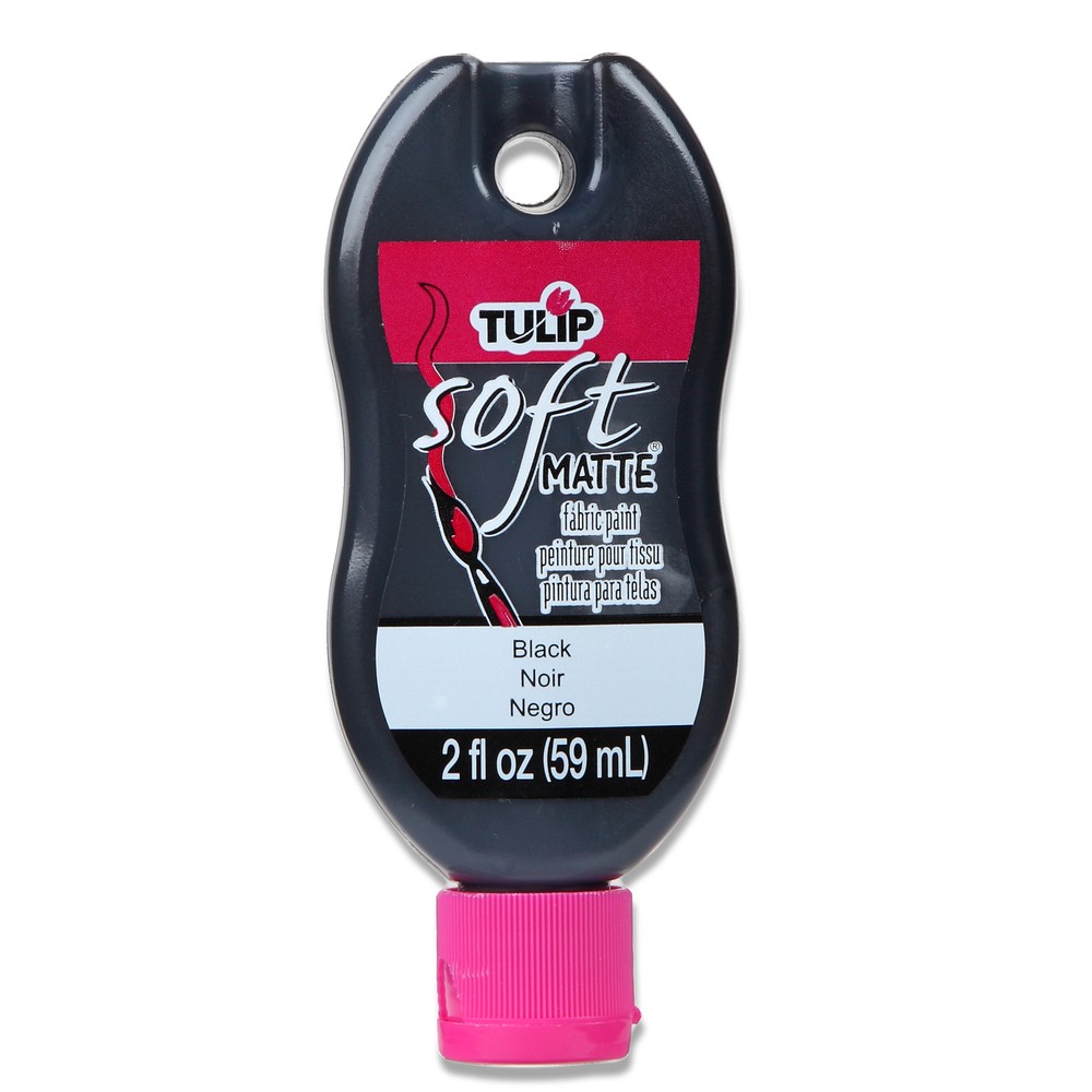 Tulip Soft Matte Fabric Paint 2oz-Black