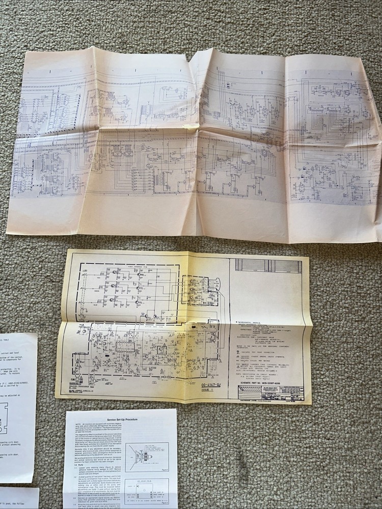 Midway GALAXIAN Cocktail arcade schematic Manual Logic Board Plot