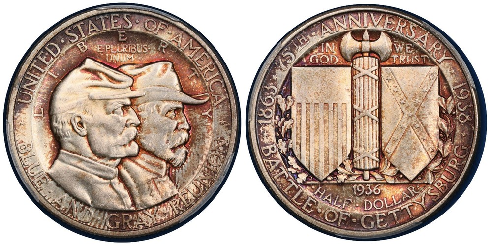 1936 Gettysburg Commemorative Half MS-67 PCGS Certified