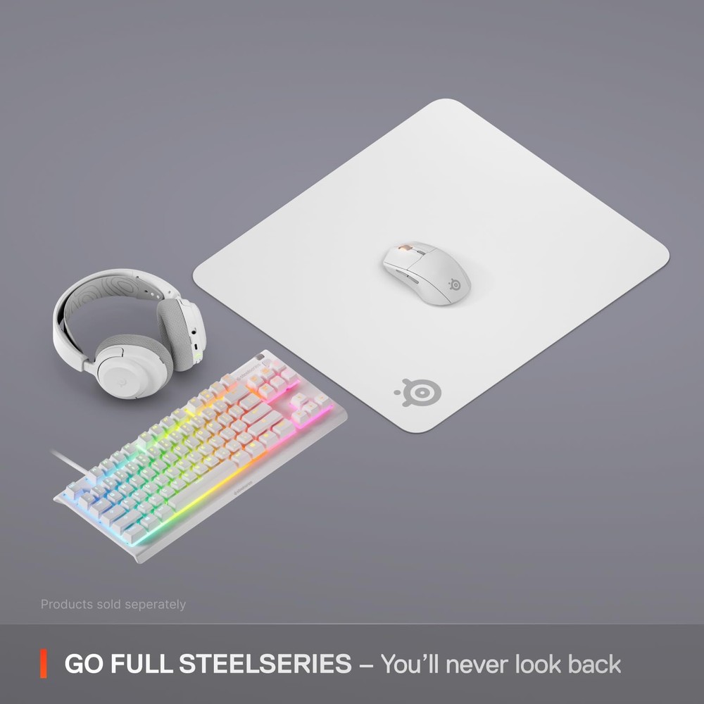 SteelSeries QcK Cloth Gaming Mouse Pad - Micro-Woven Surface - Optimized Trackin