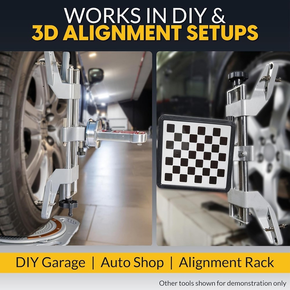 Chrome-Plated Wheel Alignment Tool with High-Precision Grip for Accurate Results
