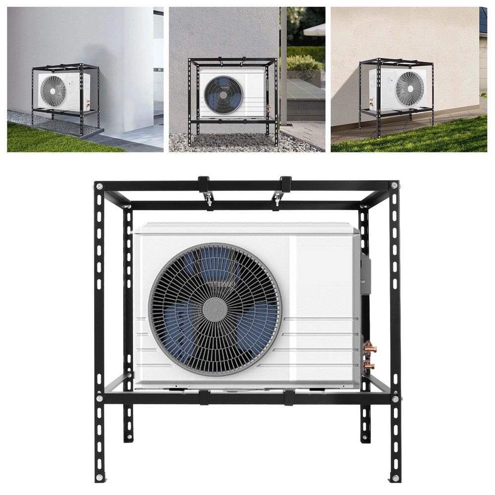 Air Conditioner Unit Support Bracket Black Stand Bracket Split Ground Bracket