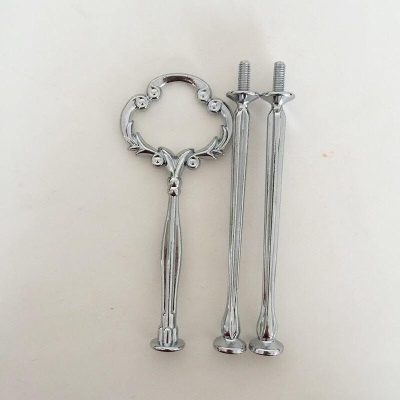 2/3 Tier Cake Cupcake Plate Stand Handle Hardware Fitting Holder Without Plate