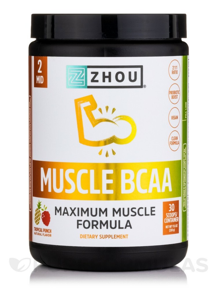 Zhou Muscle BCAA 330g (Tropical Punch)