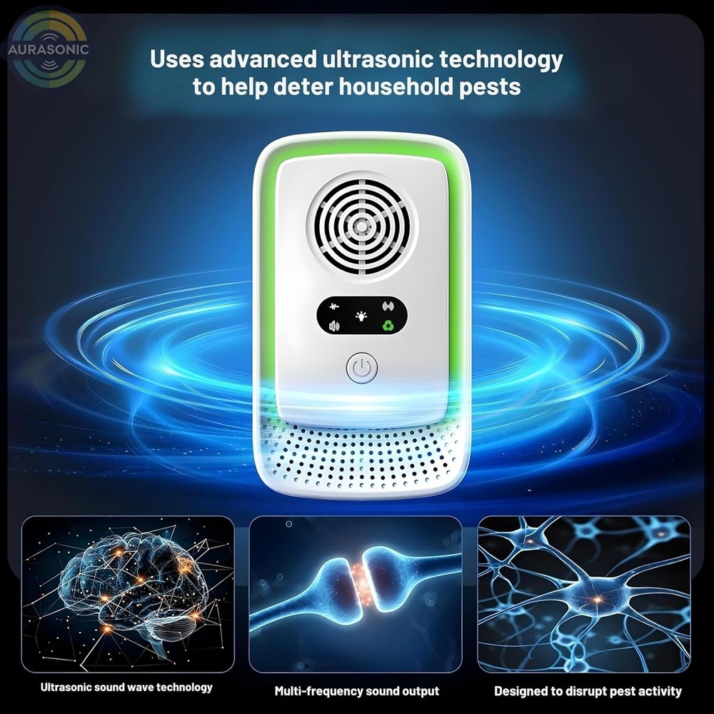 Ultrasonic Pest Repeller 6 Pack Plug In Rodent Mouse Bug Insect Control