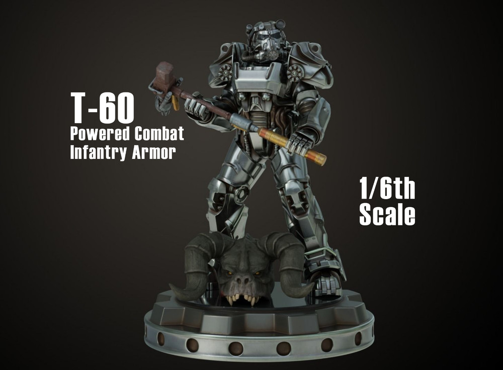 AC3D Models 1/6 Scale Fallout T-60 Powered Combat Infantry Armor