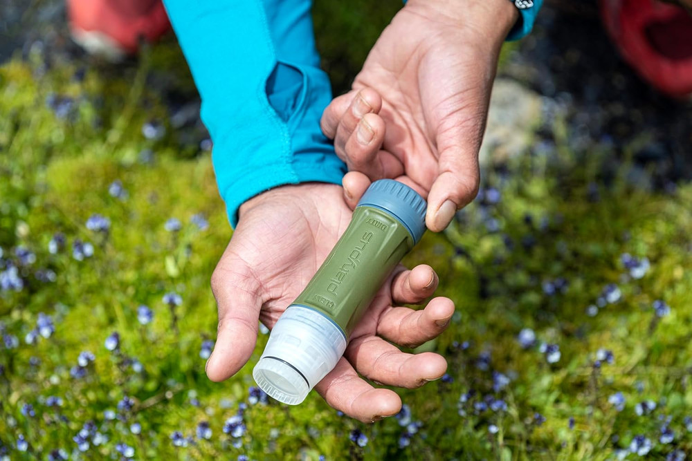Platypus Quickdraw Ultralight Backpacking Water Filter, Green