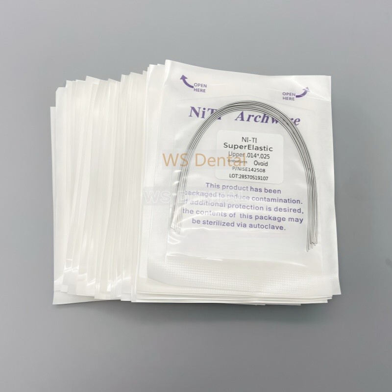 100 Dental orthodontic Arch Wire Super Elastic Niti Ovoid Form Round Rectangular
