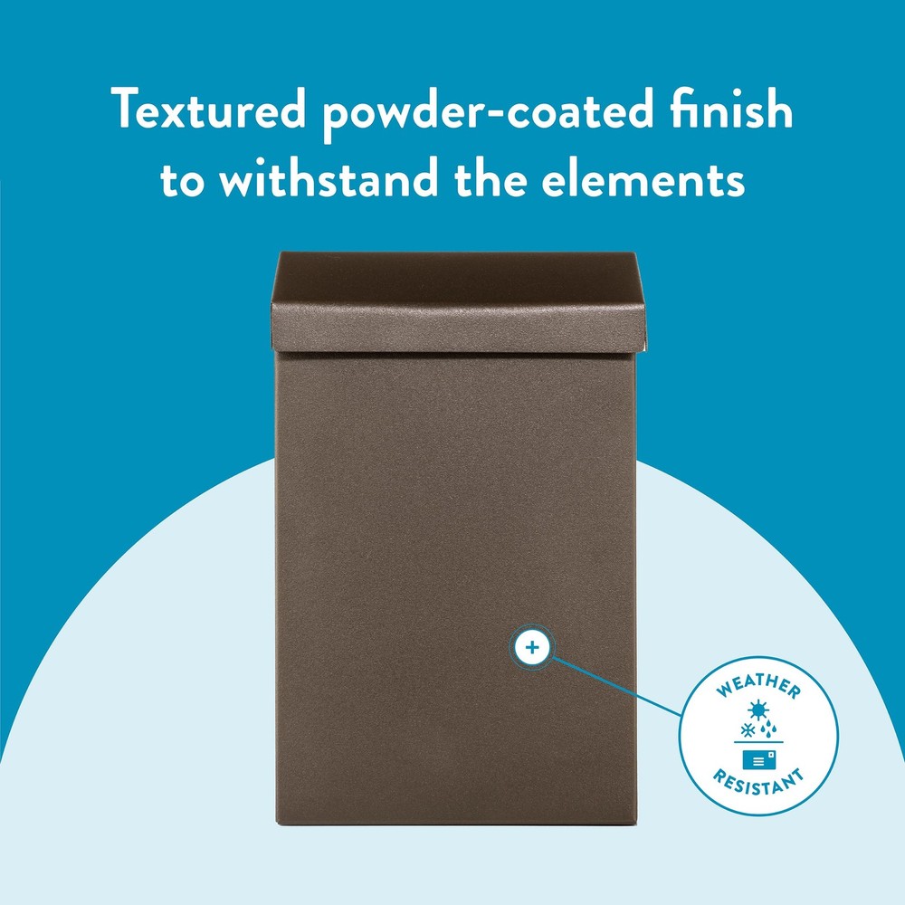 Architectural Mailboxes Modern Heritage™ Vertical Small, Textured Bronze