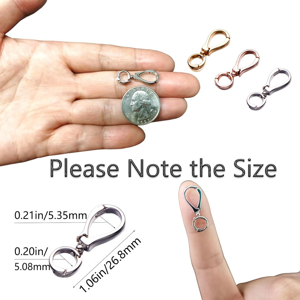 Double Opening Interchangeable Pearl Enhancer Connector Shortener Pendant Bail C