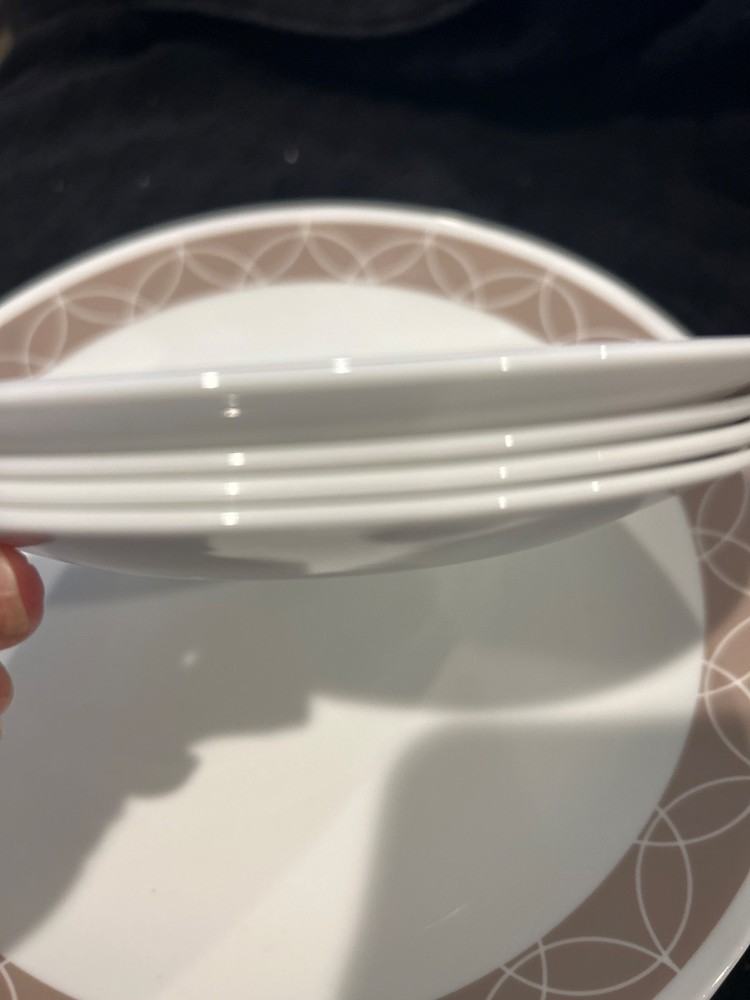 Corelle Sand Sketch pattern Dinnerware set of 11 vintage