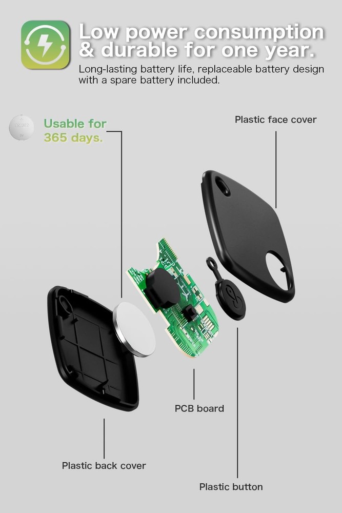 4 Pack Android Tracker Tag- Tracker Tags for Android Phones, Supports Google ...