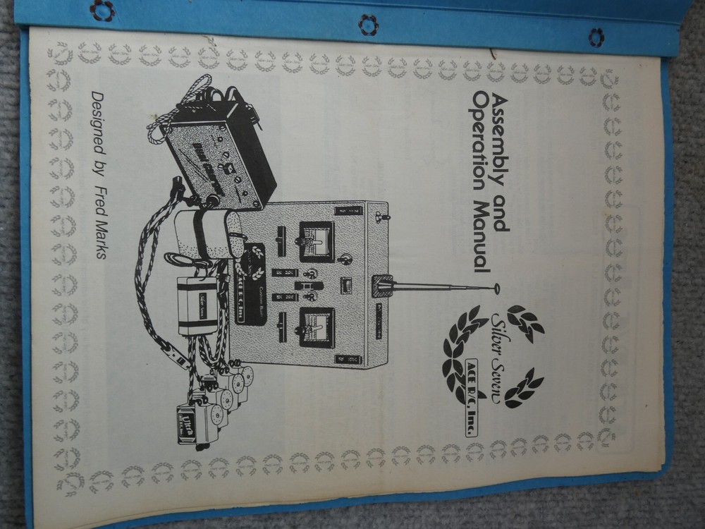 VINTAGE ACE RC SILVER SEVEN RX DIGITAL COMMANDER MANUAL INSTRUCTIONS