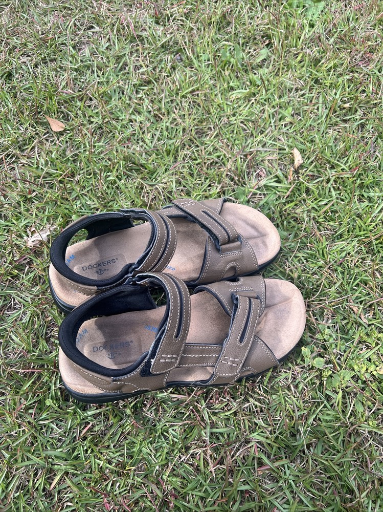 Dockers Brown Adjustable Sandals Men Size 9 M