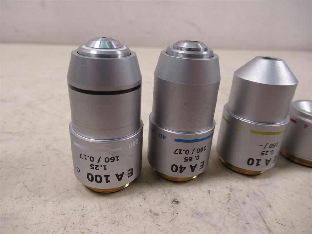 Wolfe Contour Microscope Objective Lenses EA100x EA40x EA10x EA4x