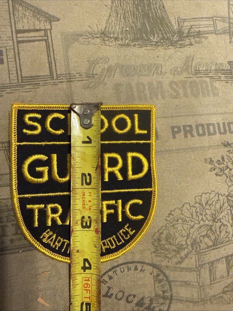 HARTFORD CONNECTICUT TRAFFIC GUARD VEST PATCH OBSOLETE
