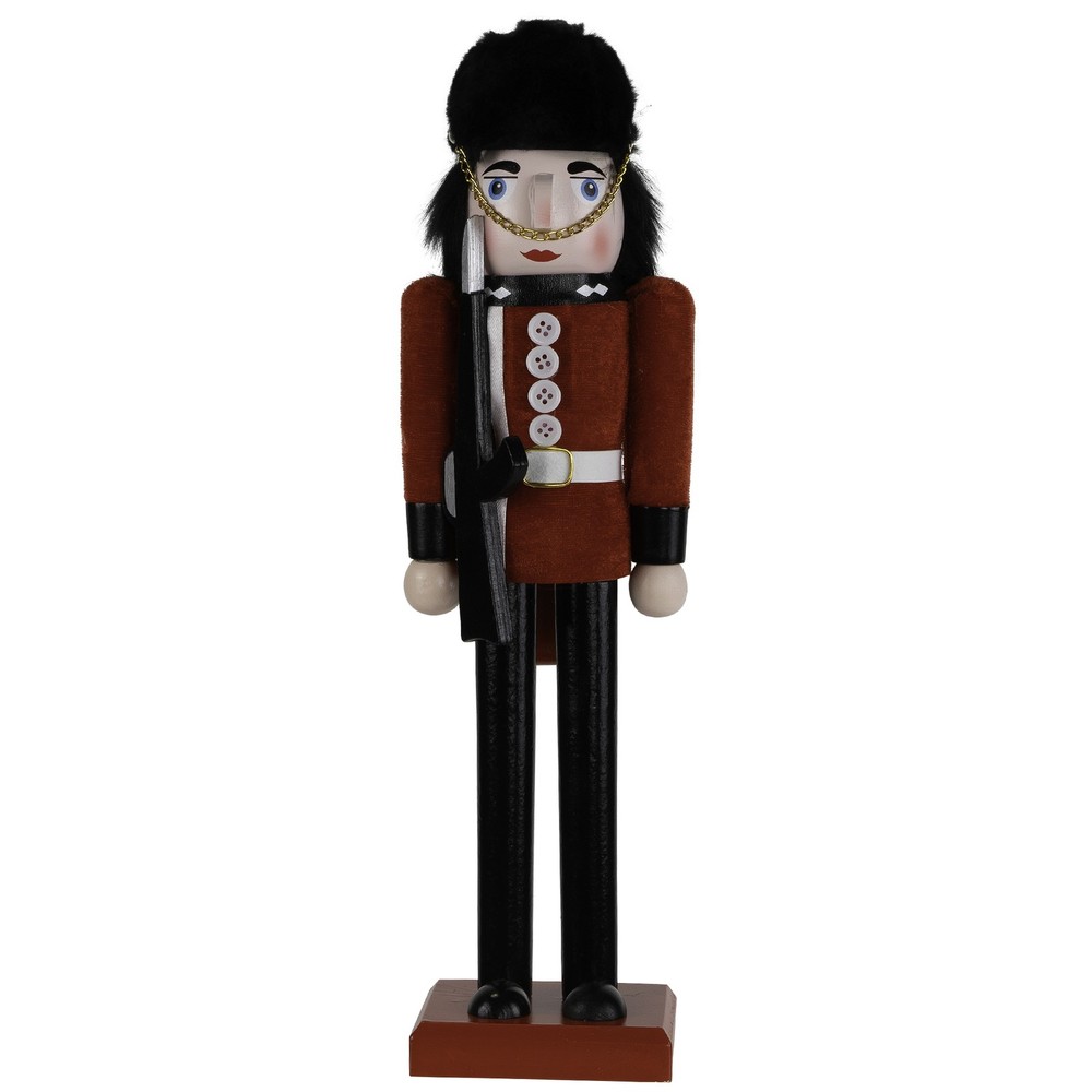 Royal Guard Christmas Nutcracker Figure - 14" - Red and Black