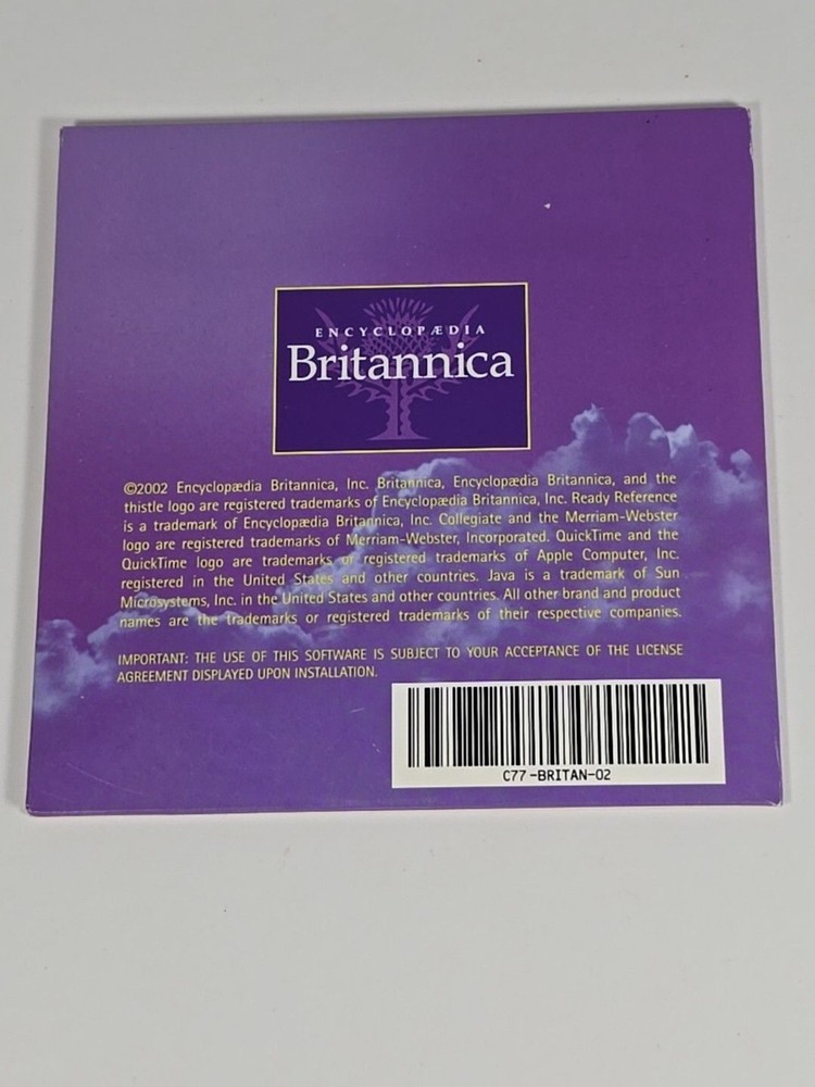 Encyclopedia Britannia Ready Reference CD-ROM Windows Macintosh