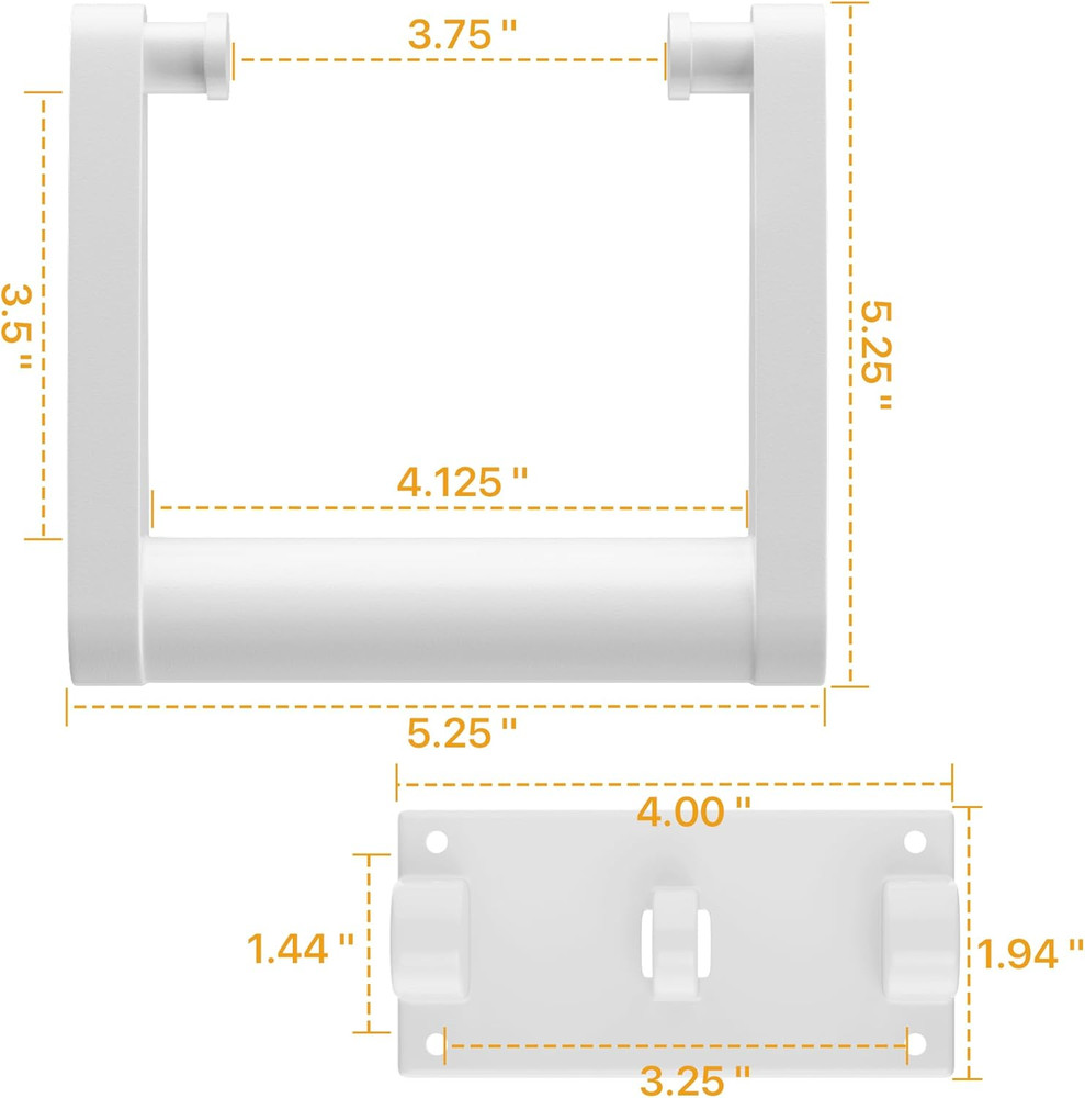 White Plastic Replacement Cooler Handles,Compatible with Igloo 90-100 Quart C...