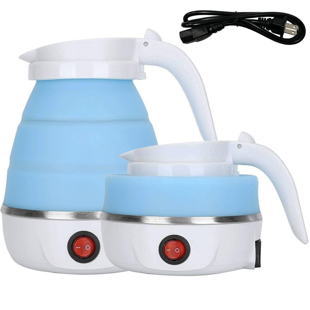 Travel Kettle Electric Small Foldable Portable Kettle,Silicone Collapsible He...