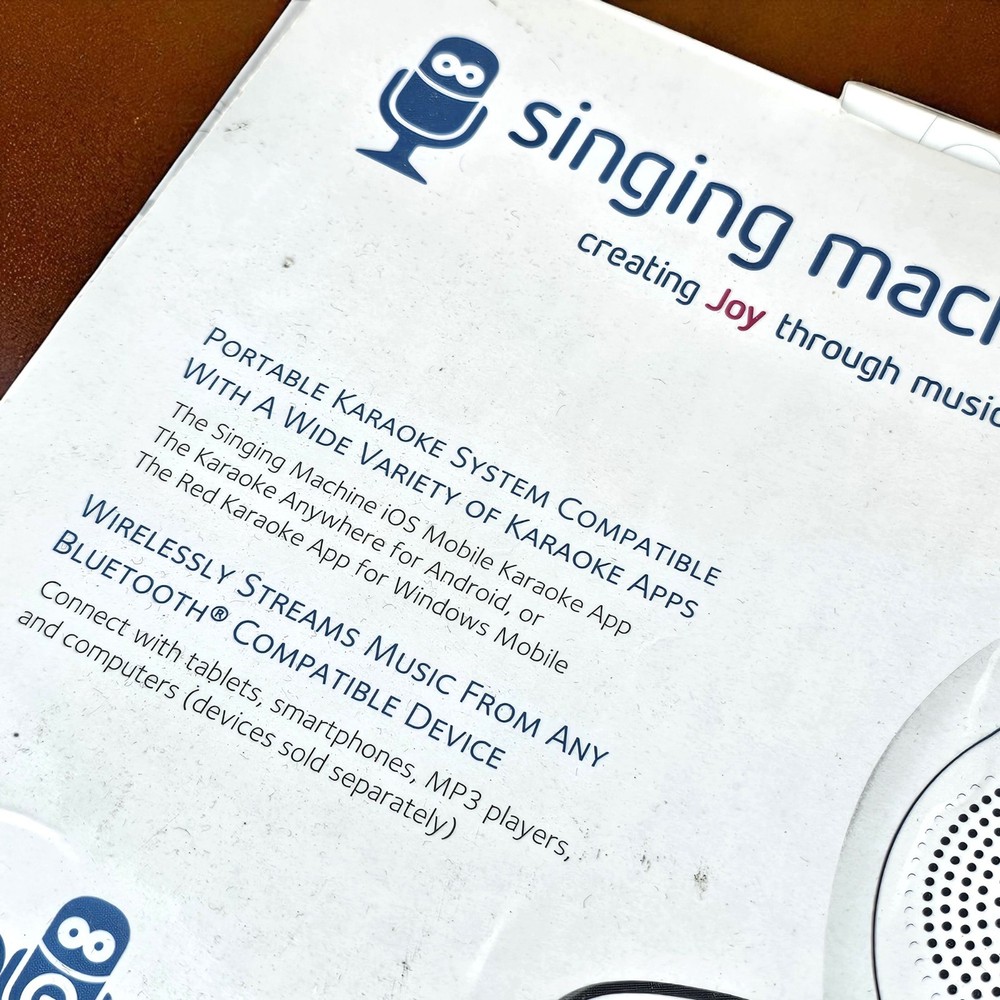 The Singing Machine Karaoke System Portable Bluetooth App Compatible TABEOKE