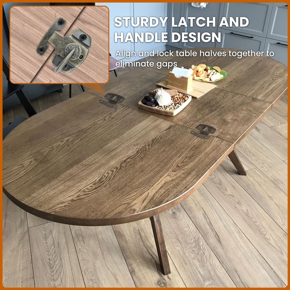 6 Sets Table Leaf Latch Lock Hardware Heavy Duty Dinging Training Foldable Ta...