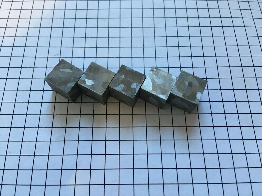 Cobalt 10mm cube etched crystal structure high purity element Collection pure Co