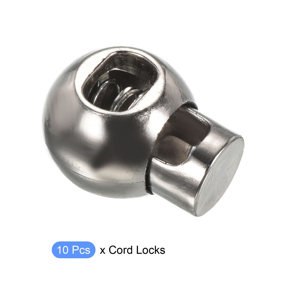 10pcs Plastic Cord Lock End Toggle Single Hole Spring Stopper Cord Stops