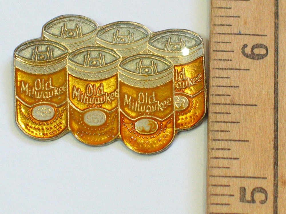 Old Milwaukee Beer 6-Pack Vintage Beer Pin