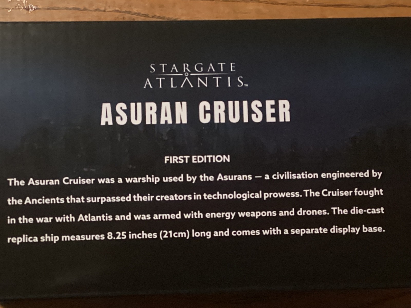 Master Replicas Stargate Atlantis Ships Collection Asuran Cruiser new