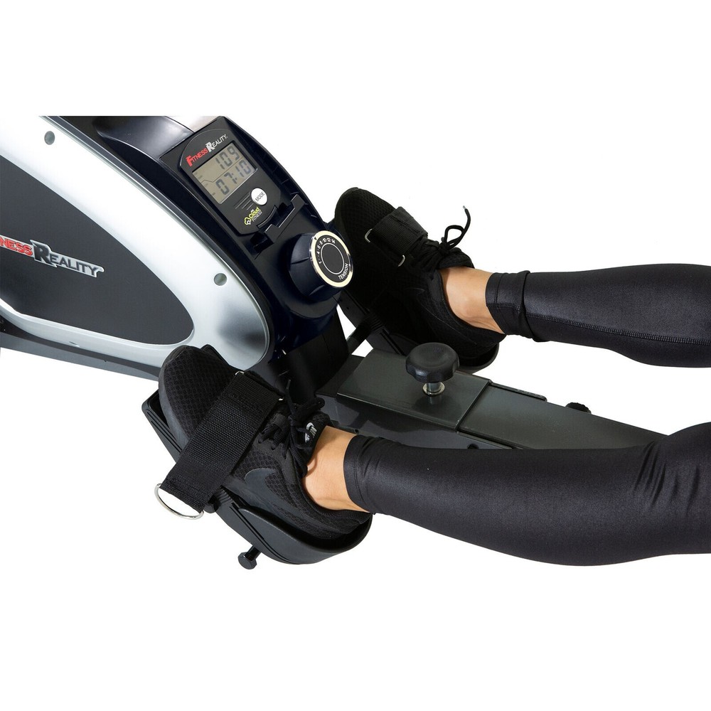 FITNESS REALITY 1000 PLUS Bluetooth Magnetic Rower with Extended Optional Full B