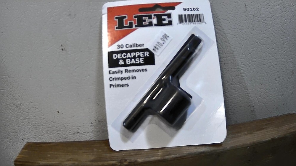 Lee decapper and base 30 caliber