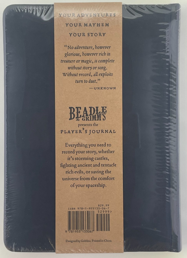Beadle & Grimm Player's Journal