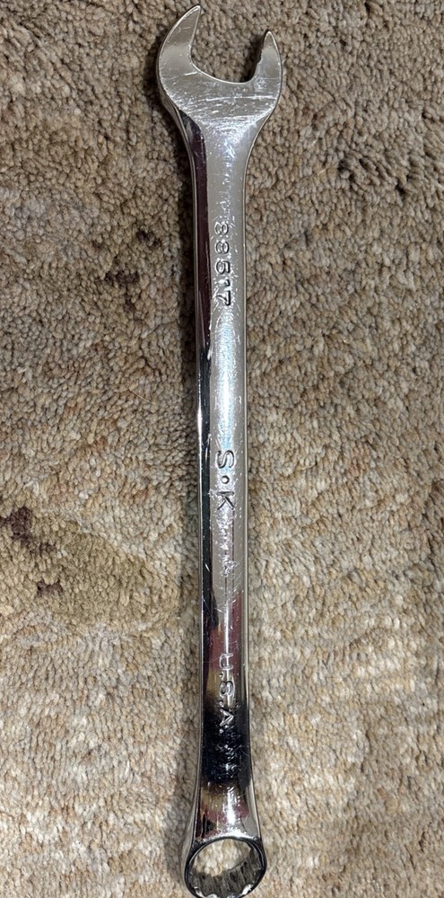 SK Tools 17mm Chrome Long Pattern Combination Wrench 12pt 88517