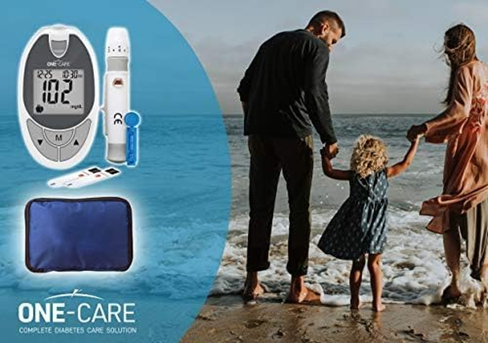 Glucose Monitoring System with Glucometer, 10 Test Strips, Lancing Dev