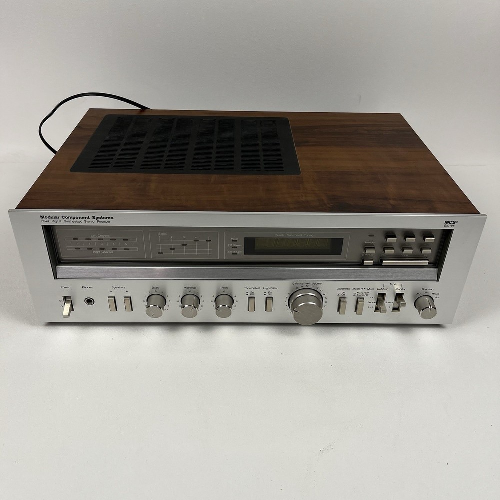 Vintage MCS 3249 Modular Component Systems  Stereo Receiver Amplifier W/ Manual